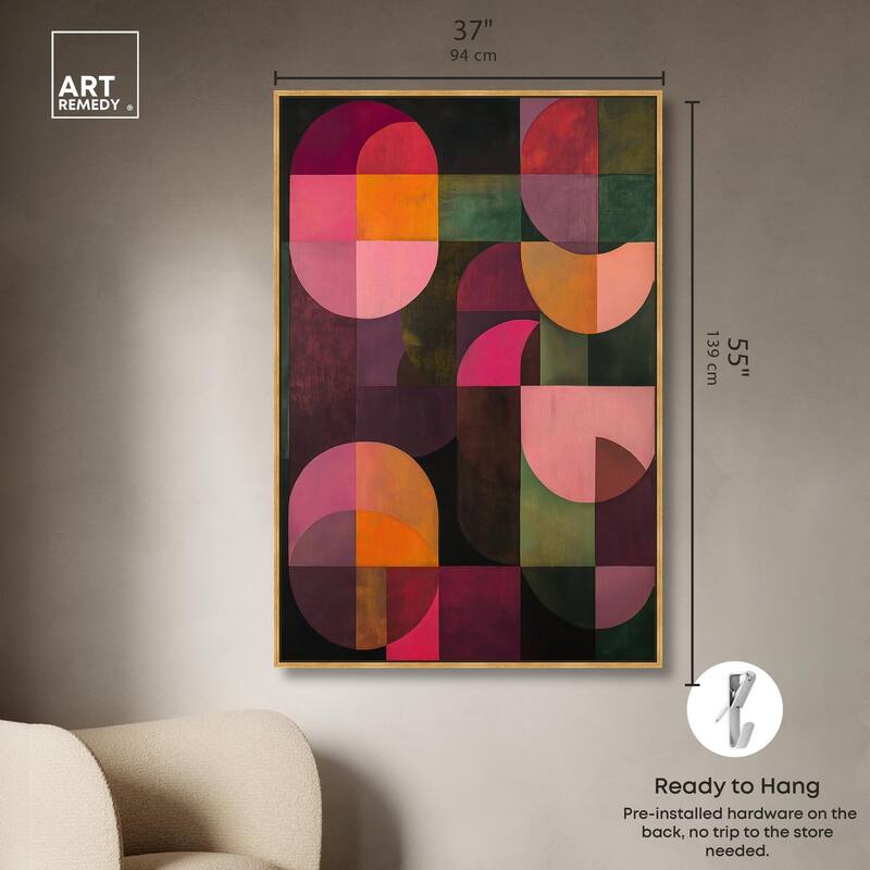 Bauhaus Romance Canvas by Art Remedy