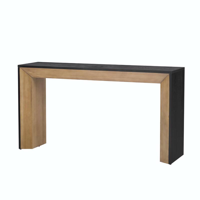 Elegant Console Table, Fireplace Design, Simple and Functional with High-Quality Wood Veneer Top