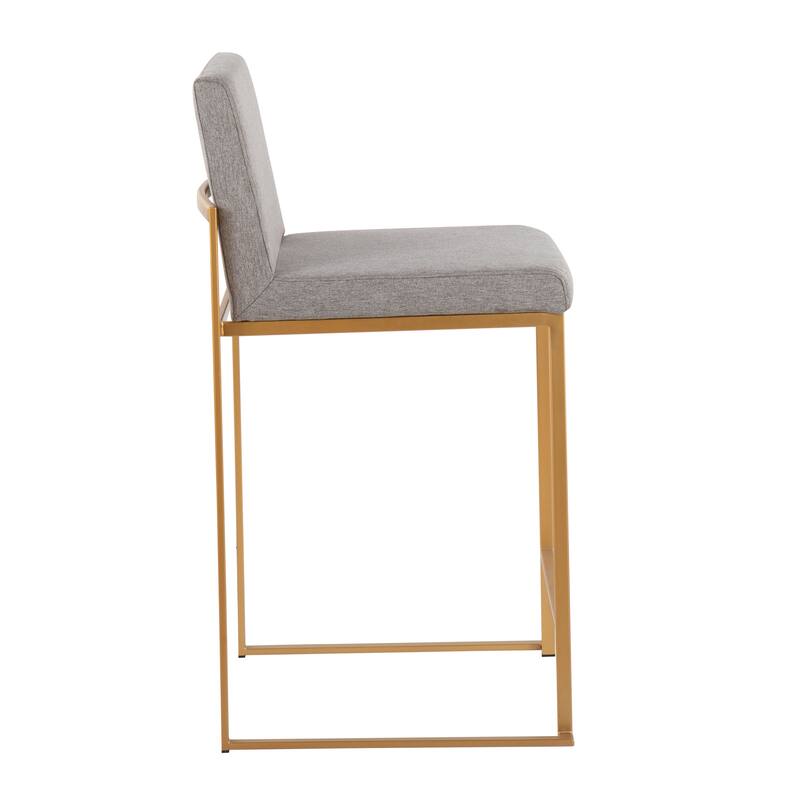 Silver Orchid Forrest High Back Counter Stool - Set of 2