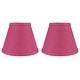 preview thumbnail 50 of 88, Hardback Faux Silk Conical Lamp Shade, 5 inch Top, 9 inch Bottom, 7 inch Slant Set of 2 - Fuchsia Burlap