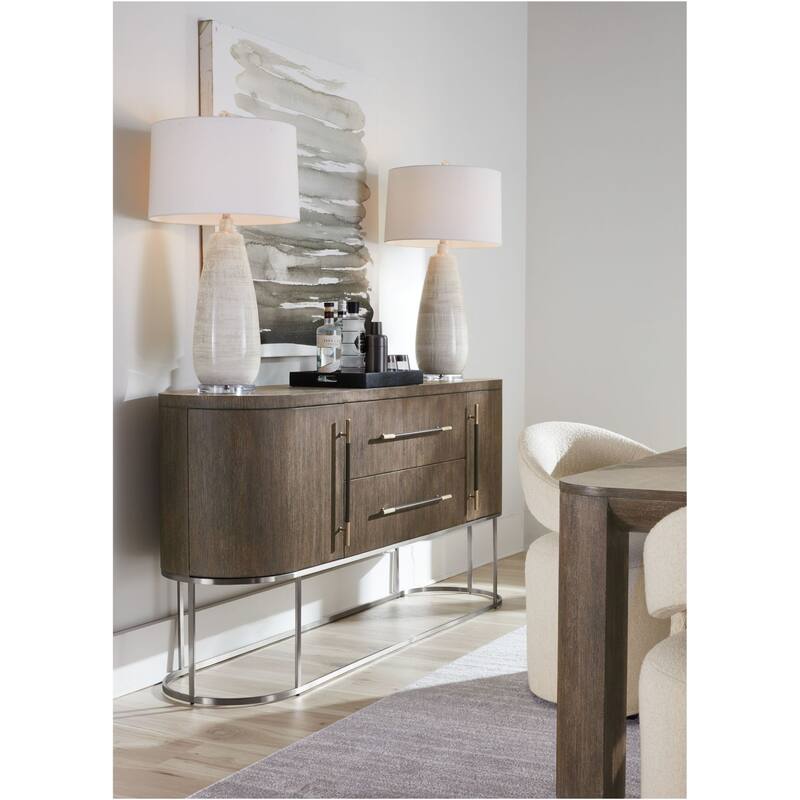 Hooker Furniture 6850-75907 Modern Mood 76" Wide Oak and Metal Buffet