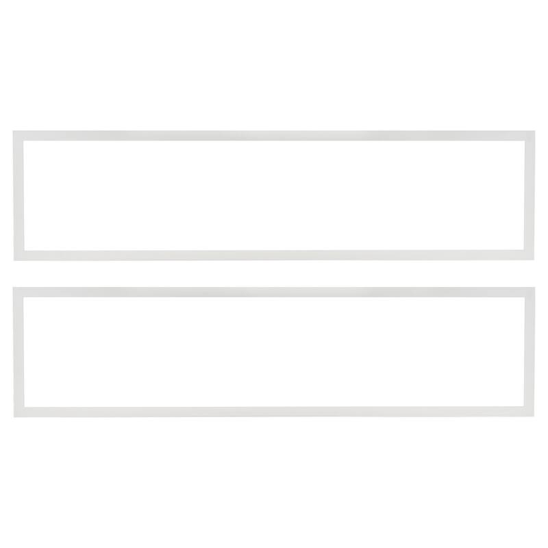 2 Pack LED Flat Panel Light, Surface Mount LED Drop Ceiling Light Fixture with Adjustable Color Temperature 3500K/4000K/5000K