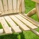 preview thumbnail 17 of 16, Outsunny Wood Adirondack Patio Bench Chair
