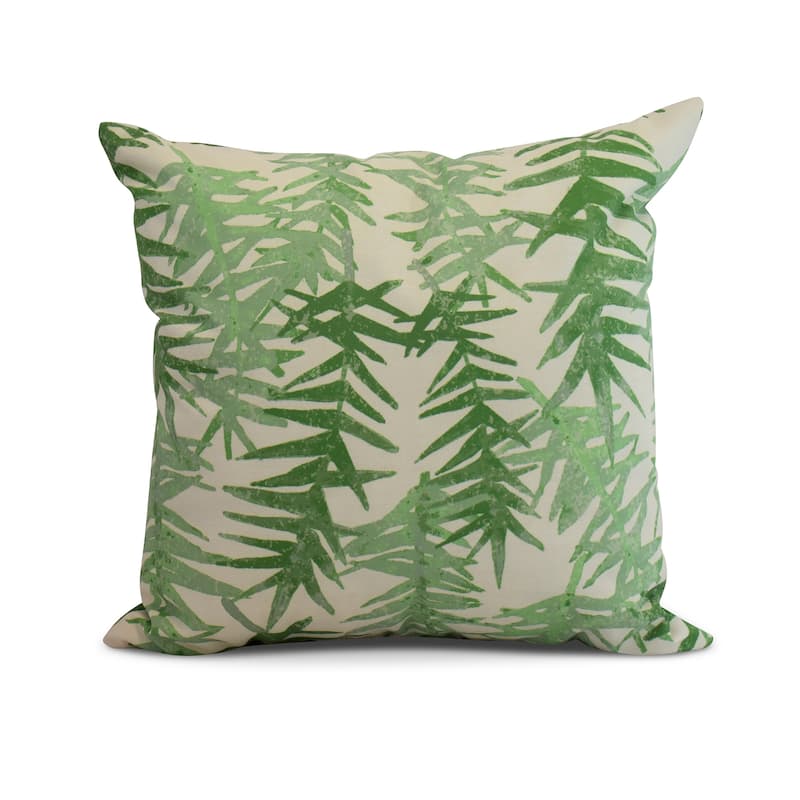 20 x 20 Inch Spikey Floral Print Pillow