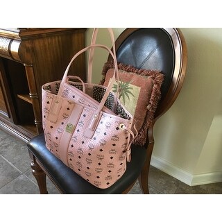 mcm liz tote pink