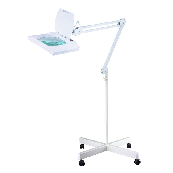 Magnifying floor lamp with light sale