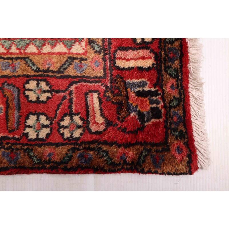 ECARPETGALLERY Hand-knotted Anadol Dark Navy, Red Wool Rug - 4'7 x 7'1