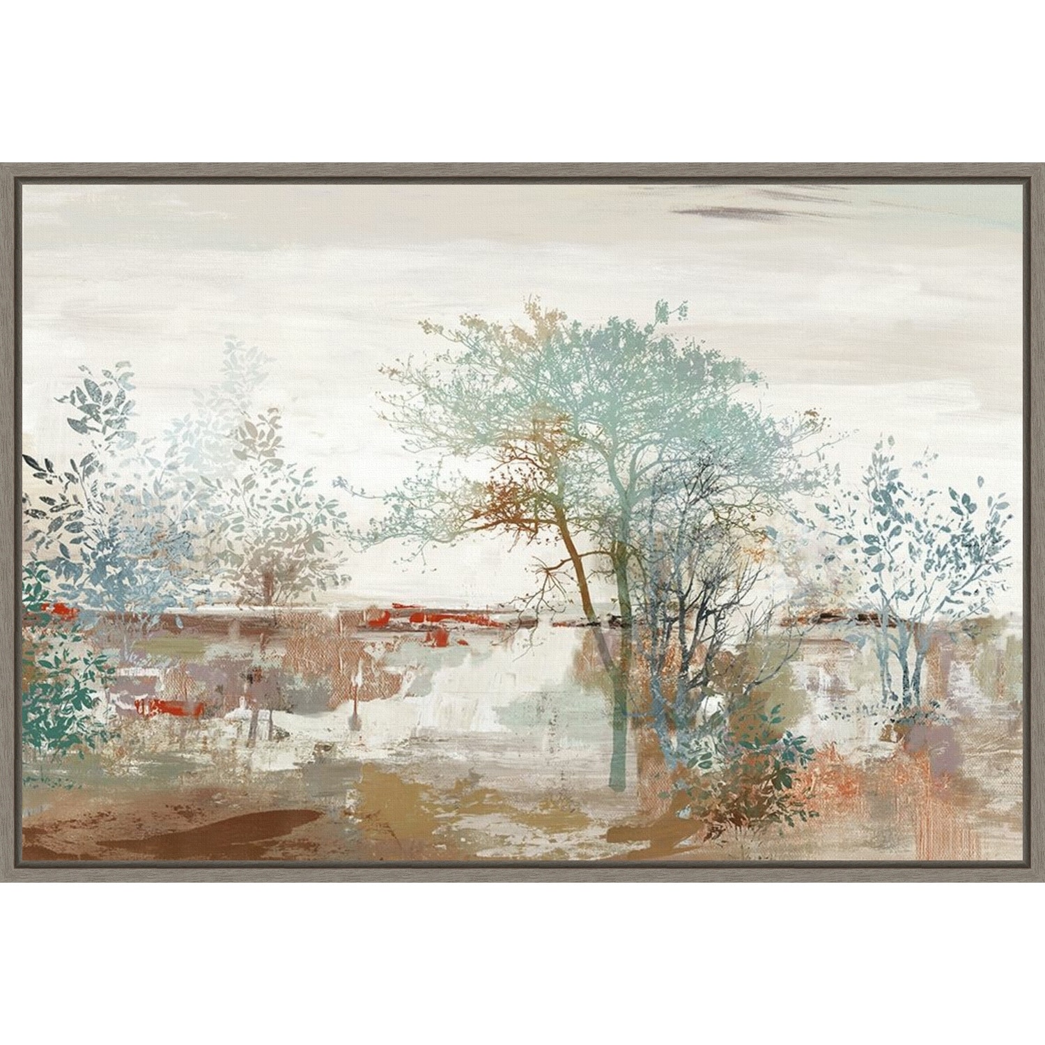 Autumn Silence (Trees) by Allison Pearce Framed Canvas Art
