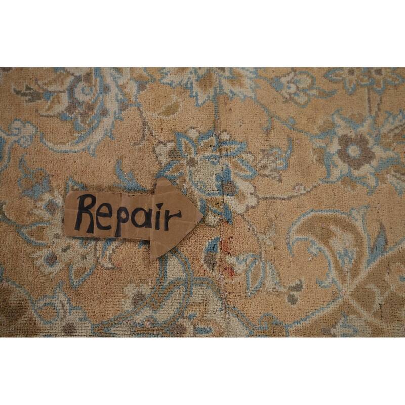 Traditional Najafabad Persian Vintage Rug Handmade Wool Carpet - 11'0" x 16'4"