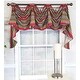 preview thumbnail 1 of 0, RLF Home Design Nigel Stripe Victory Swag 3-Scoop Window Valance Pink/Multi