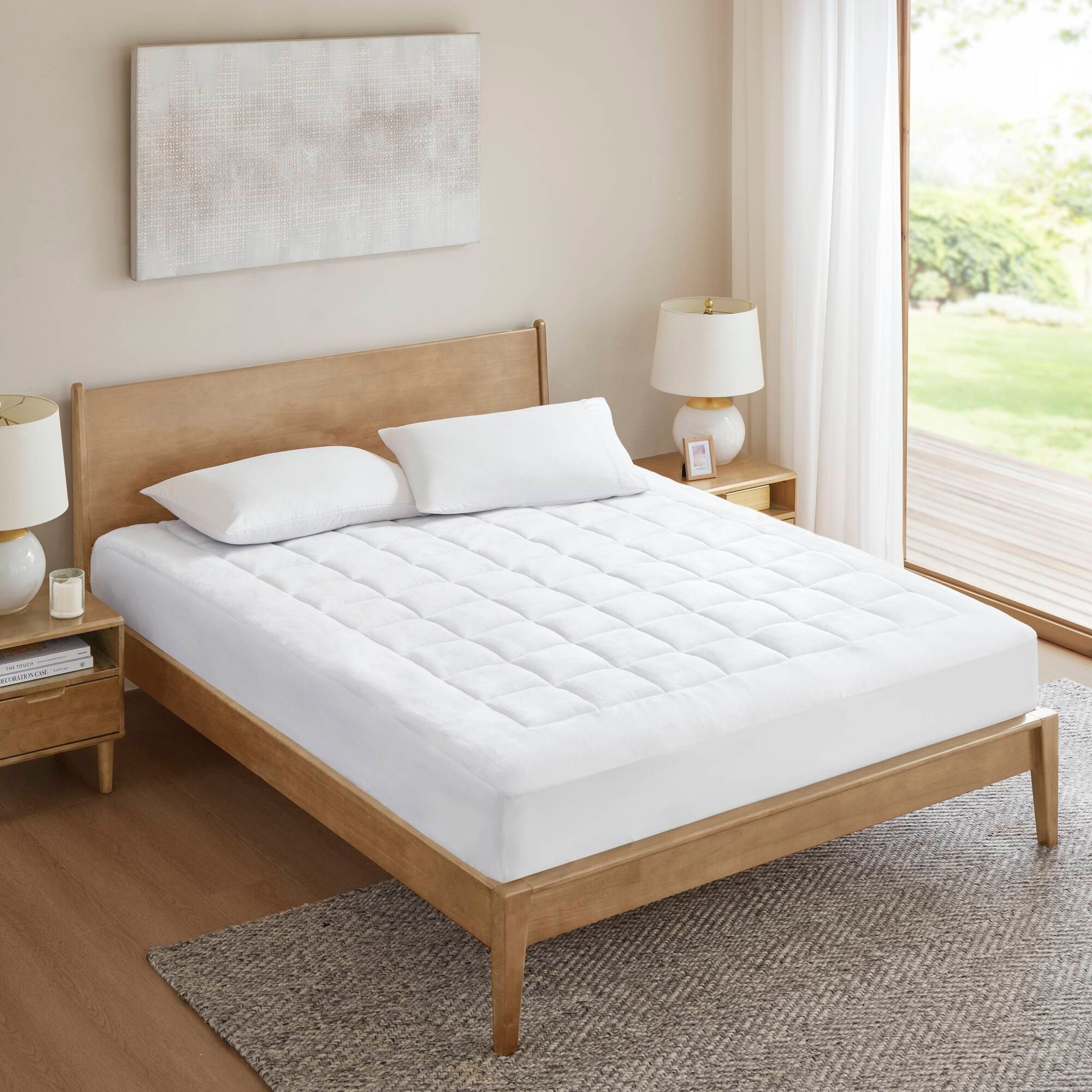 Madison Park Cloud Soft Overfilled Plush Down Alt. Waterproof Mattress Pad