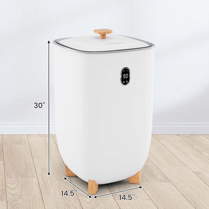 40L Large Towel Warmer Bucket Hot Towel Bucket for Bathroom Spa - White