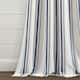 Lush Decor Farmhouse Stripe Yarn Dyed Cotton Window Curtain Panel Pair