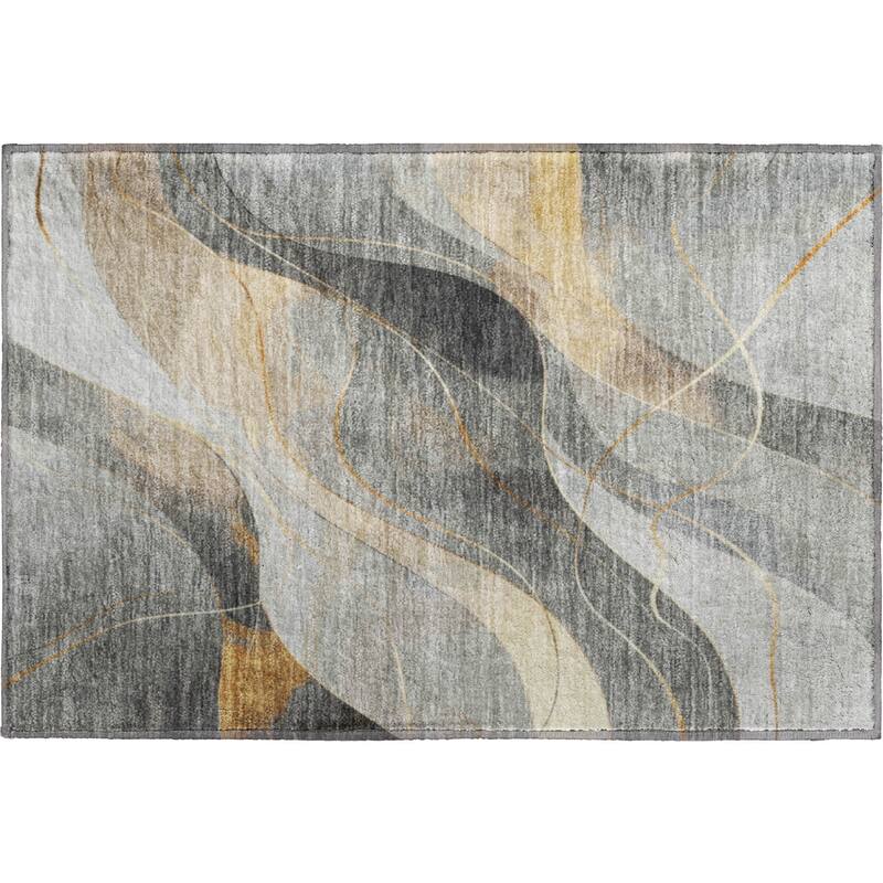 Premium Washable Super Soft Modern Waves Mayfield Rug
