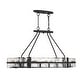 preview thumbnail 2 of 5, Hudson 10-Light Oval Chandelier in Matte Black