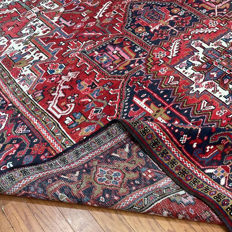 HERAT ORIENTAL Handmade Fine Persian Heriz Wool Rug - 8' x 11'10"