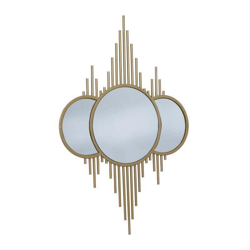 Metal Room Wall Mirror - Gold - CosmoLiving by Cosmopolitan