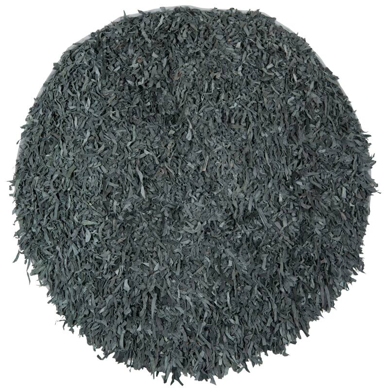 SAFAVIEH Handmade Leather Shag Carlijn Modern Decorative Rug