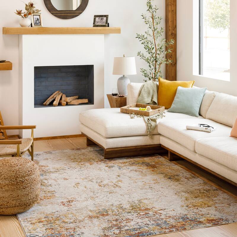 Artistic Weavers Dortha Modern Abstract Area Rug - 6' 7" x 9' 6" - Gray
