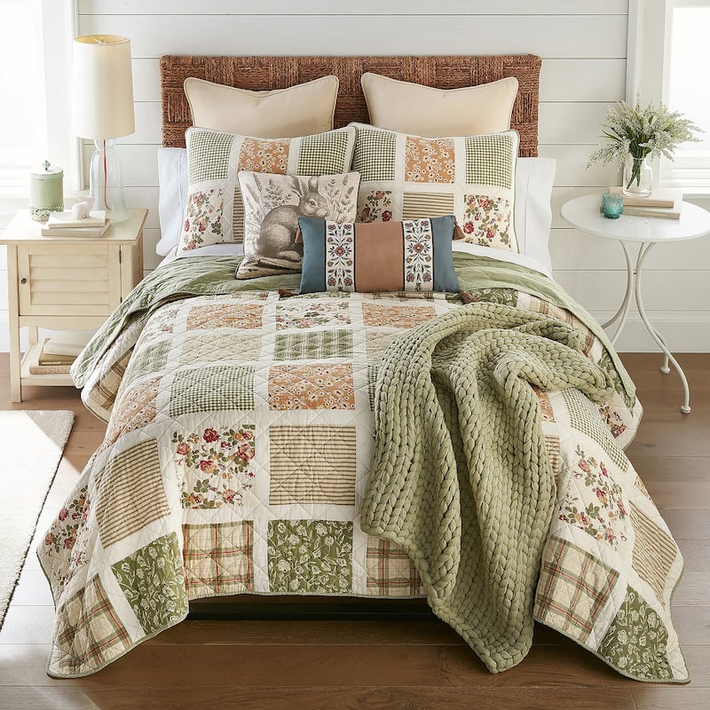 Donna Sharp Peach Rose Cotton Quilt Collection