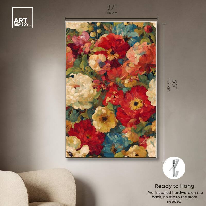 Garden Tapestries II Canvas by Art Remedy