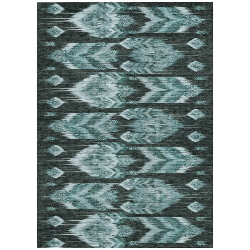 HomeRoots Southwestern Transitional Rectangle Outdoor Rug