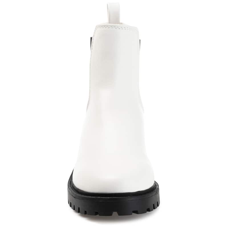 Journee Women's Comfort Insole Kenova Medium and Wide Width Booties - Wide - White - 11