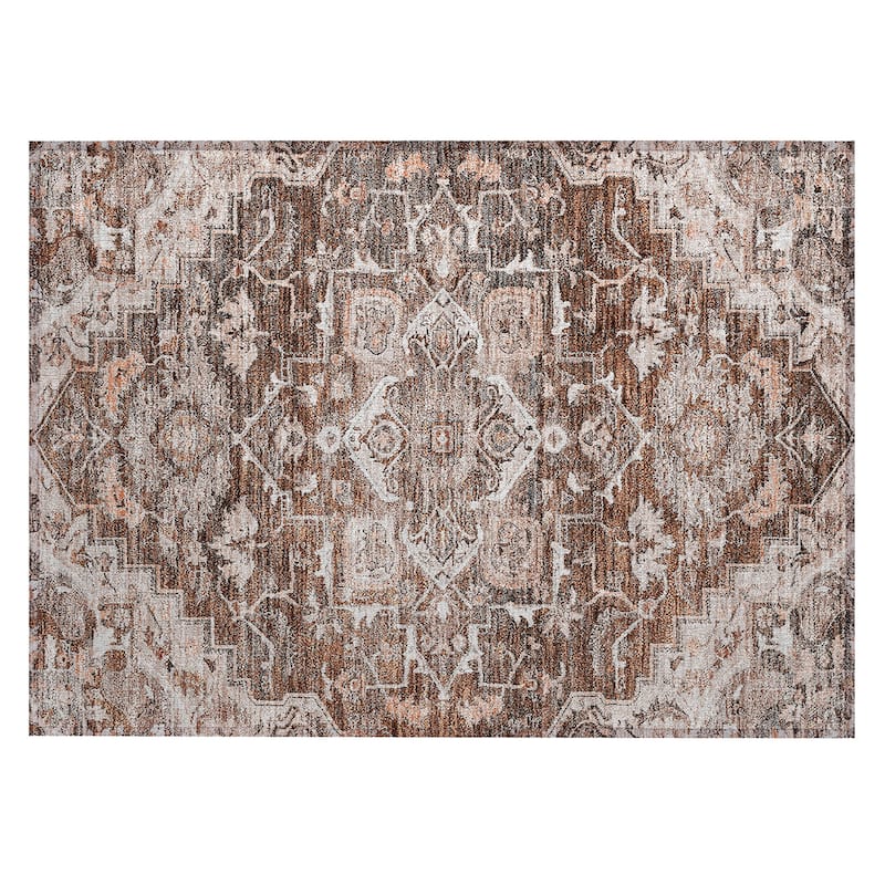 Machine Washable Indoor/ Outdoor Chantille Traditional Boho Rug