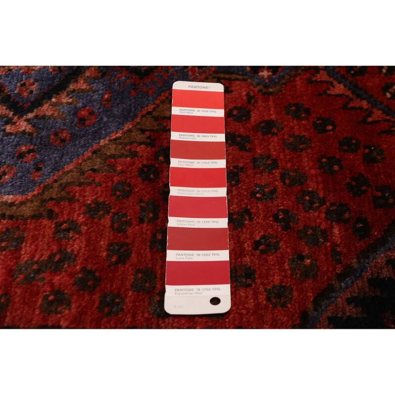 ECARPETGALLERY Hand-knotted Andelz Red Wool Rug - 3'5 x 9'4