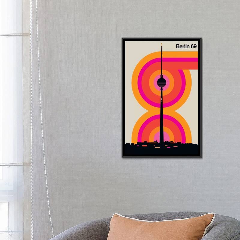 iCanvas "Berlin 69" by Bo Lundberg Framed Canvas Print