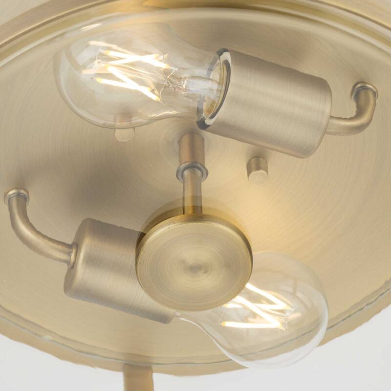 Progress Lighting P350253 Gilliam 2 Light 13" Wide Flush Mount Drum