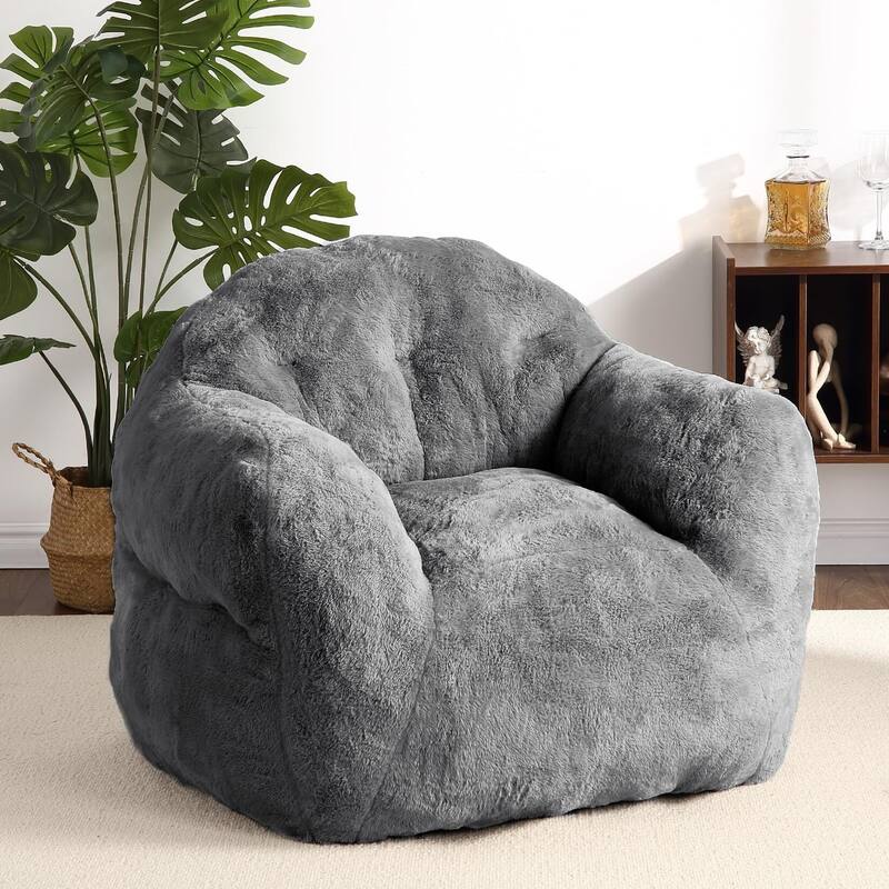Giant Bean Bag Chair for Adults Kids - Dark Grey
