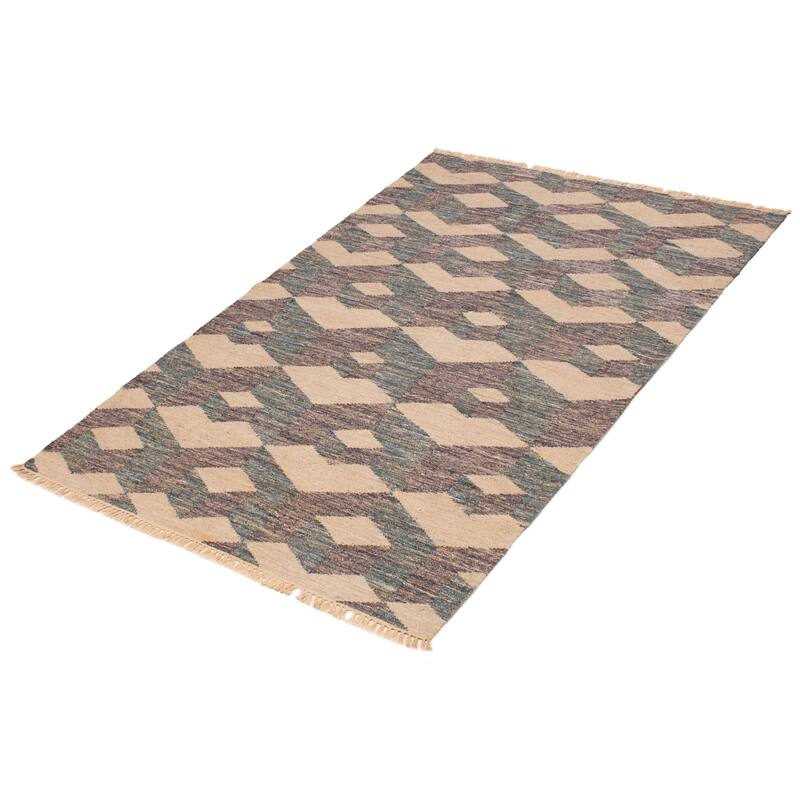 Ankara FW Beige Kilim 5'2" x 8'0" - 5'2 x 8'0