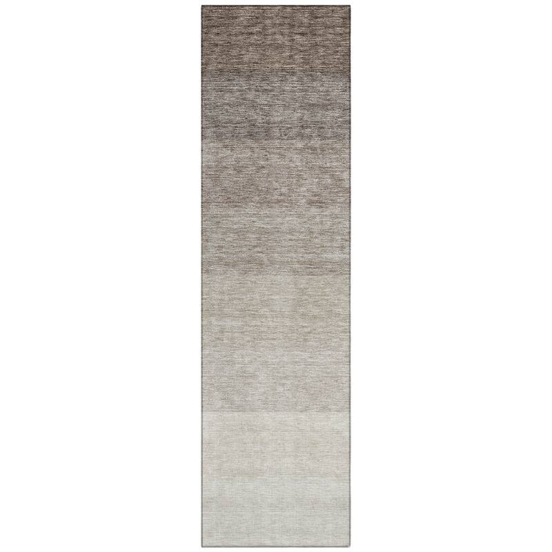 Machine Washable Indoor/ Outdoor Chantille Ombre Solid Rug