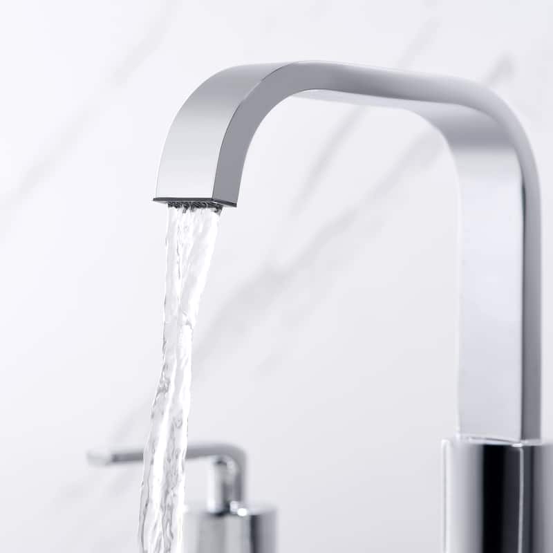 Luxier WSP03-T Widespread Bathroom Faucet with Pop-Up Drain