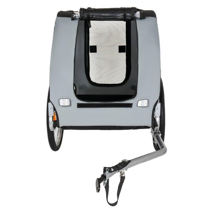 Large Folding Bike Trailer for Dogs, 100LB Capacity All-Terrain Pet Carrier for Cycling, Jogging, Camping & Outdoor Adventures