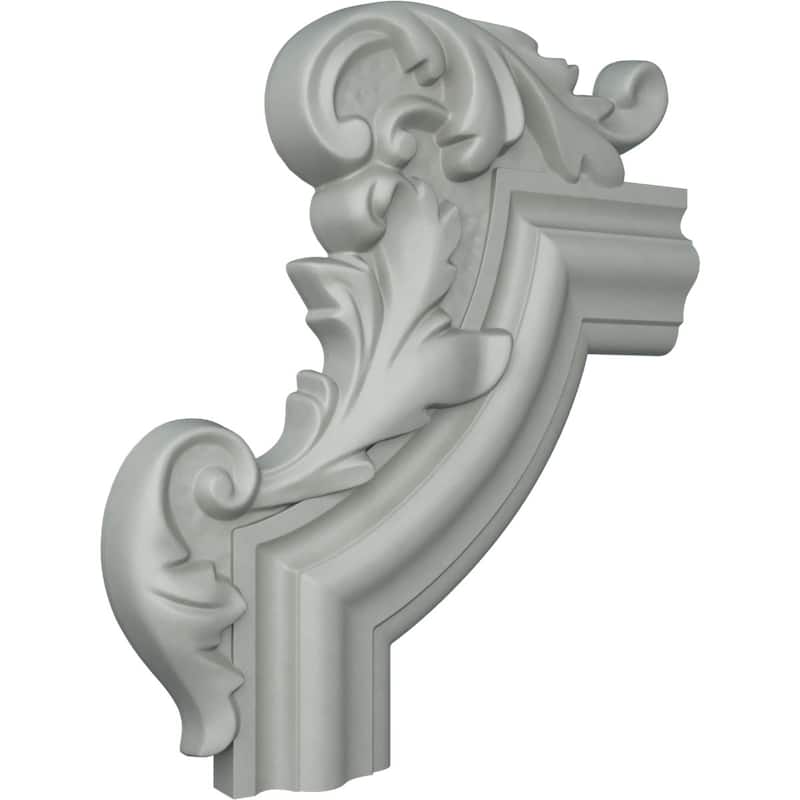 13 1/4"W x 10 5/8"H x 1 1/8"P Pompeii Panel Moulding Corner, Left (matches moulding PML02X00PO)