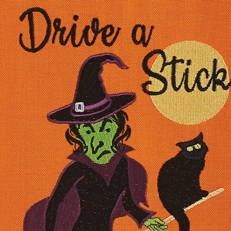Park Designs Yes I Can Witch Embroidered Dishtowel Set of 2 - 18" X 28"