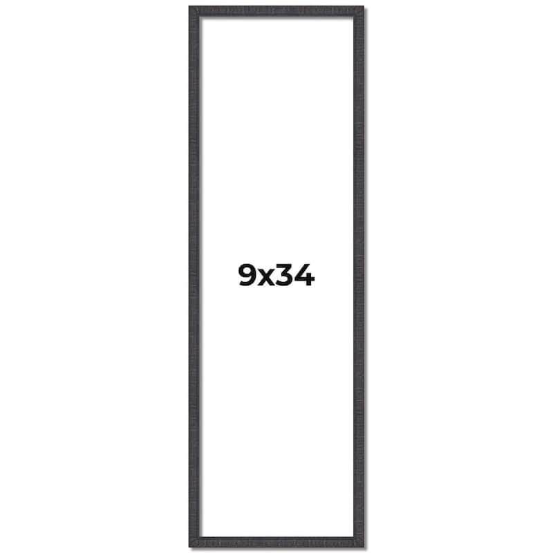 9x34 Frame Brown Solid Wood Picture Frame - Complete Modern Photo