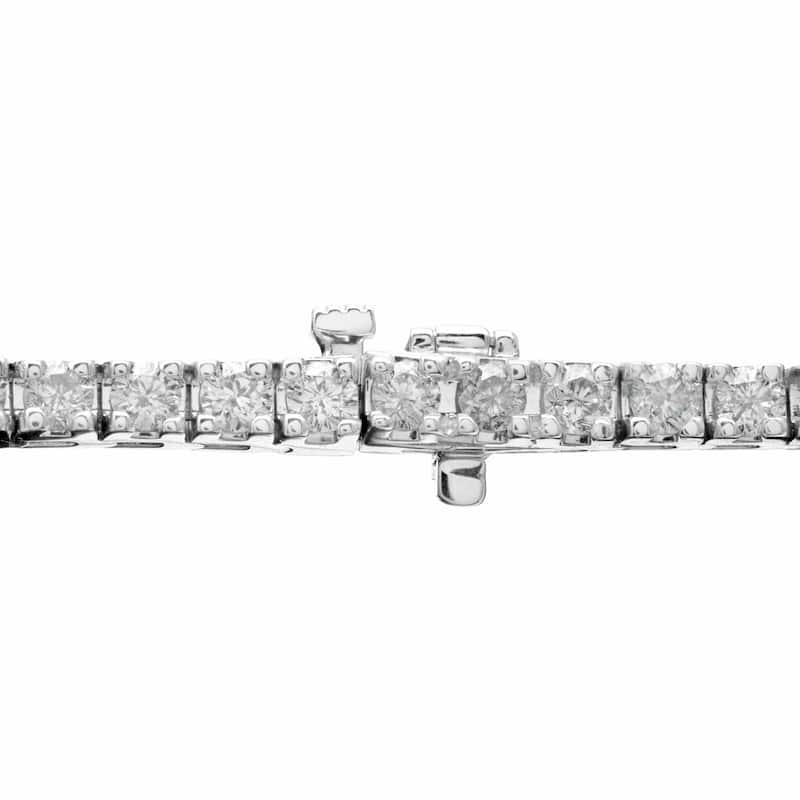 Auriya 10 carat TW Round Diamond Tennis Bracelet 14k Gold 9-inch