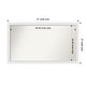 preview thumbnail 67 of 190, Wall Mirror Choose Your Custom Size - Extra Large, Blanco White Wood Outer Size: 47 x 27 in