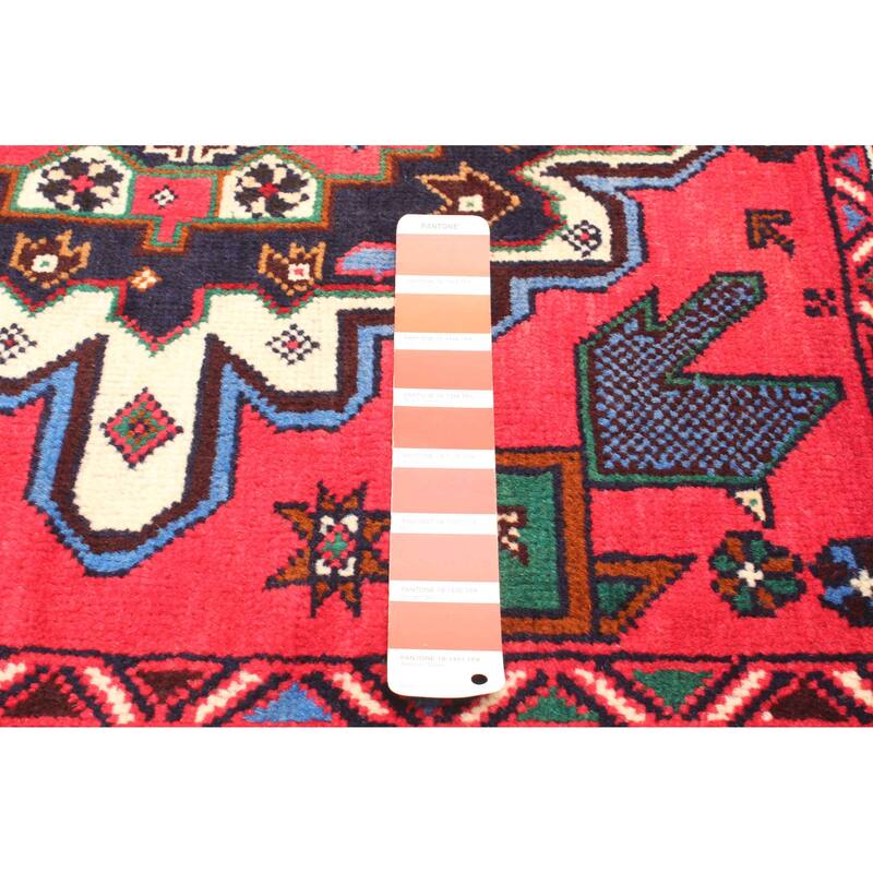 ECARPETGALLERY Hand-knotted Teimani Light Red Wool Rug - 2'9 x 4'8