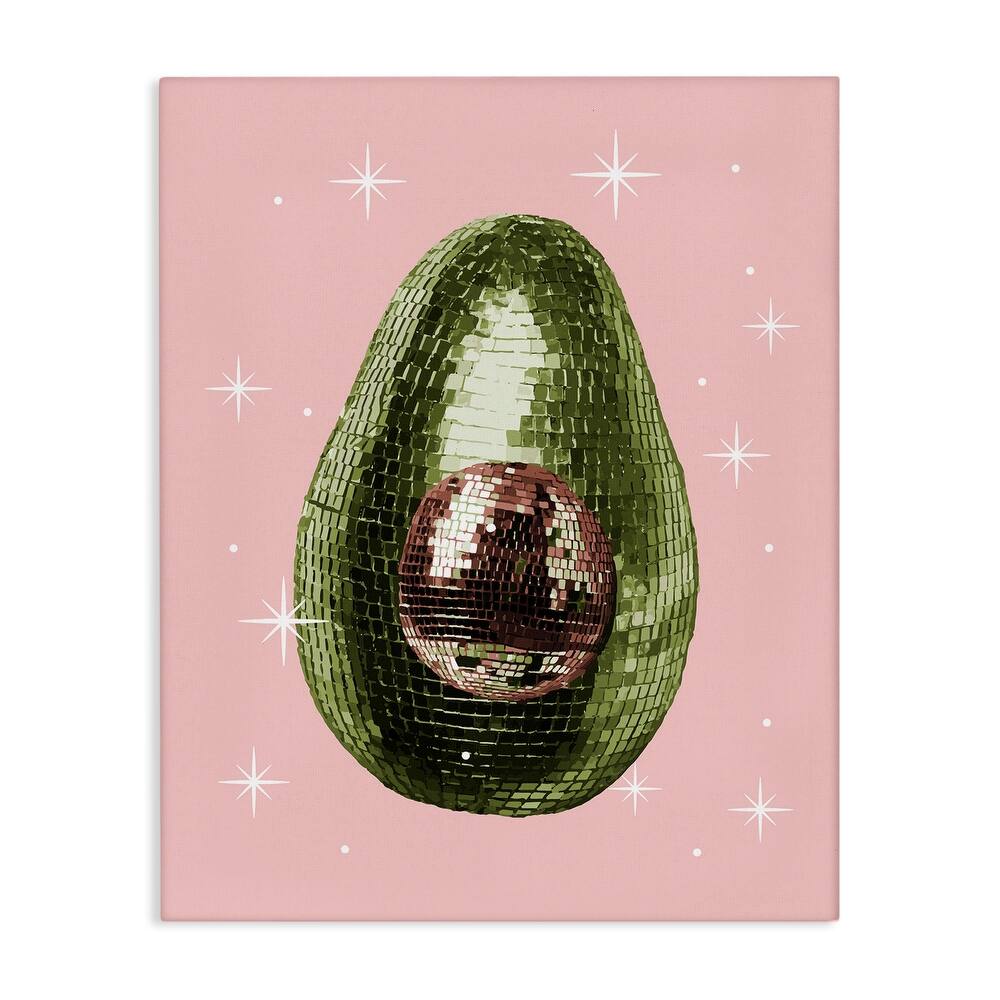 Stupell Luminous Disco Avocado Canvas Wall Art Design By Lil' Rue