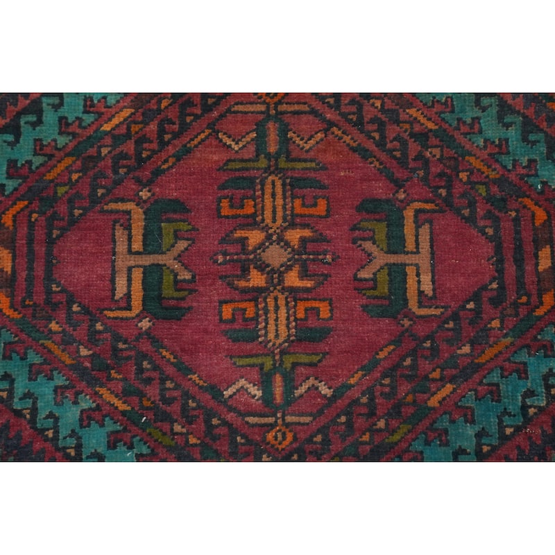 Hand Knotted Oriental 100% Wool Carpet Traditional Tribal Multi-Colored Tabriz Area Rug - 8' 2'' X 3' 7''