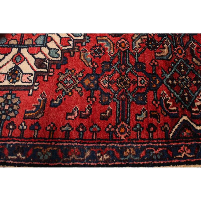 ECARPETGALLERY Hand-knotted Anadol Red Wool Rug - 3'7 x 10'11