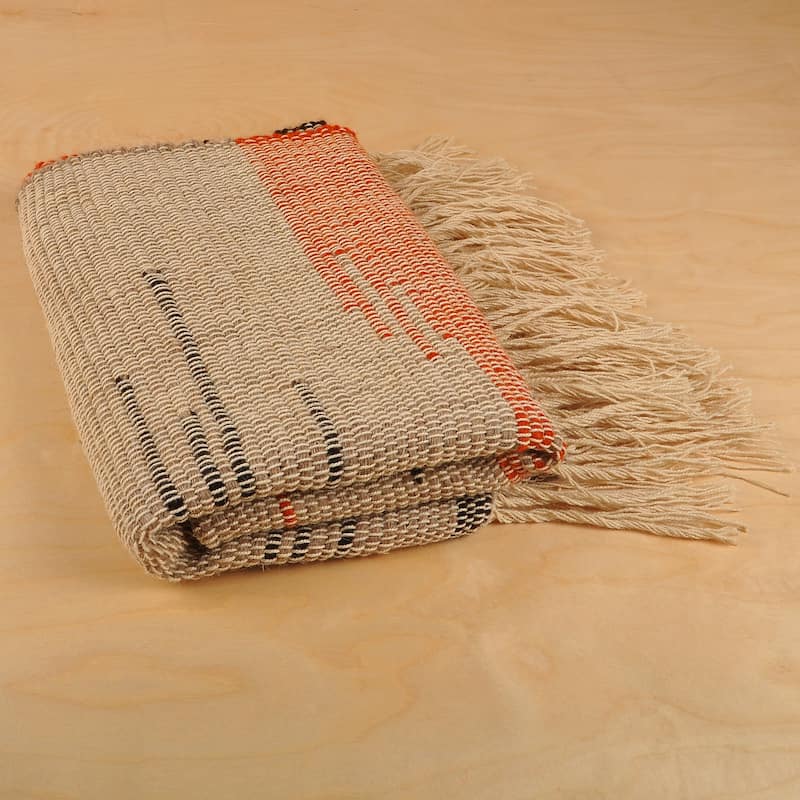 Novica Handmade Paths On Beige Wool Area Rug (2.5X5) - 2' x 6' Runner