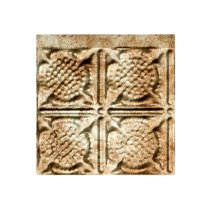 FASÄDE Traditional Style 6 Decorative Vinyl Backsplash Panel - 6x6 Inch Sample - Bermuda Bronze