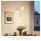 preview thumbnail 18 of 18, Modern 3-Light Kitchen Island Chandelier