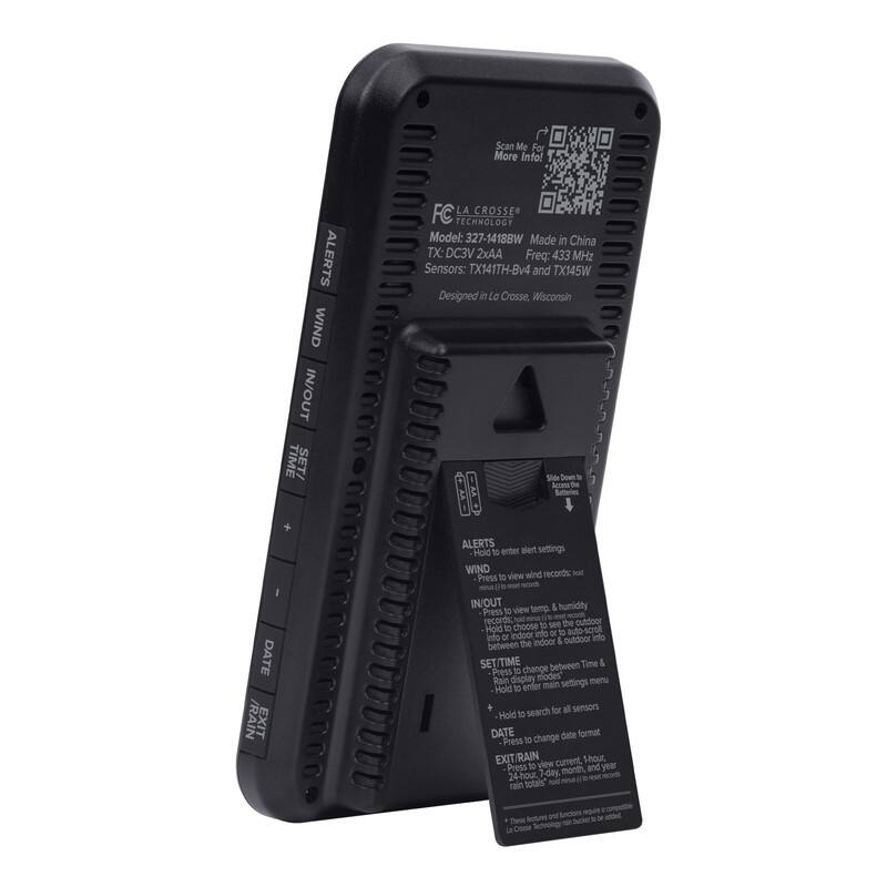 La Crosse 327-1418BW Monochromatic Digital Wind Speed Weather Station