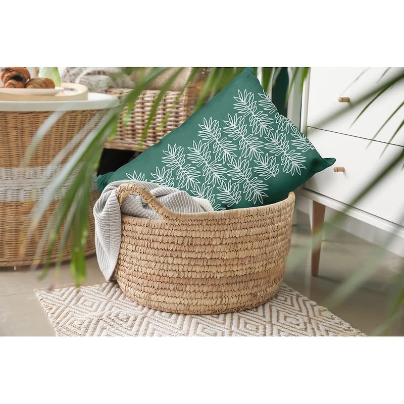 Leafy Branch Decorative Throw Pillow